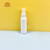 Botella de Mascota Redonda Personalizada de 60 ml con Hombros Redondeados, Botella Dispensadora Blanca para Cosméticos, Botella para Aceites Esenciales, Botella Vacía de Viaje