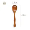 Cuchara pequeña de madera estilo japonés al por mayor logo con letras variedad de mini cuchara para miel mermelada cuchara para café sal de baño cuchara grande para pintura