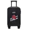 Atacado Personalizado Desenho Animado Bagagem Fosco Estilo Coreano Zíper Case com Rodinhas Roda Universal Malas Fechadura Combinatória para Homens e Mulheres