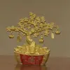 Adorno Rotatorio de Árbol de la Fortuna Atrae Dinero del Año Nuevo del Caballo con Lingotes para Riqueza y Prosperidad Decoración de Escritorio