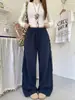Pantalones deportivos grises de cordón directo de fábrica para mujer, nuevo estilo primavera y otoño 2026, pantalones casuales holgados que estilizan