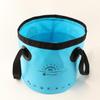 Cubo Elevador Plegable Cubo para Lavar Autos Tela de Malla de PVC Cubo para Pesca Camping al Aire Libre Utensilios de Cocina Cubo para Agua de Mar