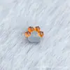 Pendientes de Aleación de Titanio G23 Ópalo Aurora Garra de Gato Titanio Astm F-136 Clavo de Labio Rosca Interna Pendientes de Perforación Ópalo