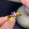 Venda Direta de Fábrica, Quente em Vendas Transfronteiriças Anel Alexander com Prata S925 Finamente Incrustado Pedra Principal 4X6Mm