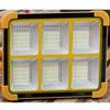 Luz solar portátil led carga usb luz de inundación de emergencia portátil para exteriores impermeable ambiente camping luz de camping