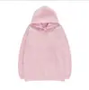 Moletom longo liso simples estilo europeu e americano para comércio exterior, disponível em branco, preto e rosa, corte solto, modelador, adequado para o dia a dia.