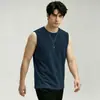 Camiseta regata de algodão puro de peso pesado (260g) para homens, sem mangas para esportes, fitness, basquete, cor sólida, camiseta íntima de algodão com ombros largos