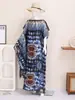 Chal Estampado de Estilo Étnico de Venta Caliente con Protección Solar para Mujer Ropa Exterior Larga Holgada Cubre Traje de Playa Capa Bufanda de Seda de Doble Cara