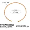 Conjunto de Pulsera y Collar de Lujo Ligero de Nicho Exquisito Estilo Ins Lleno de Diamantes de Zirconia, Joyería de Alta Gama, Acero Inoxidable Chapado en Oro de 18K
