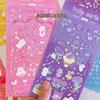 Pegatina impermeable para cuenta de mano de estudiante, pegatina decorativa creativa de dibujos animados para estudiantes, pegatina de diario sin rastro con personalidad DIY