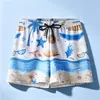 Shorts de playa para adultos al por mayor, bañadores estampados, bañadores para hombre, ajuste holgado extra grande, cómodos bañadores de secado rápido para aguas termales y la costa
