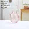 Nuevo jarrón de cristal estilo chino con margaritas pequeñas, adecuado para arreglos florales hidropónicos, un artículo de decoración suave de alta gama, exquisito adorno de jarrón pequeño