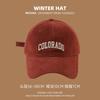 Gorra de Béisbol Bordada con Letra Simple Estilo Americano Vintage para Mujer, Texturizada con Lija, Parte Superior Suave, Todas las Combinaciones, Gorra Pequeña para Cara, Moderna para Hombre