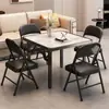 Mesa Dobrável Que Não Bloqueia as Pernas, Mesa de Jantar Quadrada para Uso Doméstico, Adequada para Espaços Pequenos, Mesa de Jantar, Mesa Quebra-Ovos, Mesa de Fogo