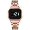 Venta al por mayor de fábrica F91W banda cuadrada de acero LED reloj electrónico adulto estudiante simple moda multifuncional generación