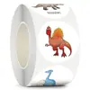 500 Pegatinas/Rollo Combinación de Dinosaurios Animales Pegatinas Autoadhesivas Guardería Niños Estímulo Pegatinas de Recompensa Dinosaurio