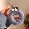 Pingente criativo de rosquinha de frutas e vegetais, chaveiro de boneca fofa de olhos grandes, decoração de bolsa, pequeno brinde promocional