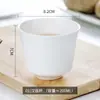 Taza de Porcelana Creativa Blanca Pura sin Hueso, Taza de Cerámica Simple para Café, Taza de Porcelana de Hotel con Patrón de Logo