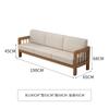 Escritorio de Tablero Grande de Madera Maciza con Cajón Mesa de Estudio Multifuncional Área de Ocio para Sala de Estar Mesa para Escribir para Sofá Escritorio para Hogar