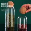 Pote esférico hermético resistente ao calor para armazenamento de cozinha, pote para armazenar diversos grãos, pote para grãos de café, pote para chá, pote de vidro transparente para armazenamento