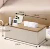 Caja de Pañuelos Lateral de Dos Compartimentos Caja de Almacenamiento al por Mayor Caja de Pañuelos para Hotel de Negocios Restaurante Se Puede Imprimir con Logo Publicitario Caja de Pañuelos de Papel