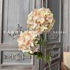 Impresión 3D de hortensias de madera de dos cabezas para decoración de auditorio de bodas, diseño de pared de hortensias, arreglo floral, hermoso paisaje Chen, simulación de flores