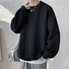 Sudadera pesada estilo barroco para hombre, una prenda casual juvenil y elegante para primavera y otoño, adecuada como capa intermedia o capa base, corte extragrande