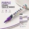 Caneta de retoque cerâmica de 12 cores para reparar arranhões em superfícies de porcelana e banheiro, caneta marcadora especial de 2,8 mm para azulejos e banheiras