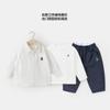 Conjunto de Ropa de Otoño para Niños: Camisa para niño pequeño, Camiseta de manga larga, Pantalones casuales, Ropa para niños, Camiseta básica de moda