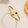 Directo de Fábrica Transfronterizo Explosiones Chapado en Titanio Acero 18K Pulsera para Mujer Sin Color Personalidad Flush Nicho Moda en stock
