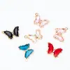 Pulsera Collar Charm Colgante Accesorios DIY Material Seis Colores Mariposa Aleación Colgante Individual Colgante Conexión Joyería