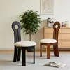 Silla con Llave de Sirena Estilo Francés, Silla de Comedor de Madera Maciza, Nueva Silla de Lujo para Uso Doméstico, Silla con Respaldo de Diseñador, Mesa y Sillas de Comedor Vintage
