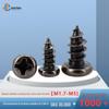 Vendas Diretas da Fábrica Níquel Preto Temperado Cruz Redonda Parafusos Autoperfurantes Parafusos Autoperfurantes Cabeça Panela Cruz Aço Carbono Parafusos Eletrônicos Pequenos