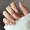 Uñas Portátiles Estilo 2026, Uñas Artesanales de Alta Gama Estilo Chanel Ojo de Gato, Puntas de Uñas con Perlas y Pedrería para Chicas Modernas