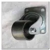 Ruedas de hierro fundido Hengshui negro transparente de 2.5 pulgadas, plato plano, parte superior plana, perforadas, rueda universal