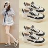 Nuevas Zapatillas Blancas Primavera 2026 Estilo Coreano Ins Estudiantes Femeninas Suela Gruesa Aumentadoras de Altura Deportivas Casuales Xf1239-2