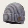 Chapéu de lã masculino inverno com mais veludo mais grosso chapéu de malha circunferência da cabeça grande adulto proteção para as orelhas quente proteção contra o frio chapéu de esqui para atividades ao ar livre