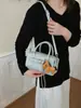 Bolso Simple con Patrón de Lichi Primavera/Verano para Mujer 2026 Nuevo Bolso Cruzado de Moda con Aspecto de Alta Gama Bolso Almohada de Cuero Suave