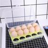 Caixa de armazenamento portátil 15 compartimentos caixa de ovos anti-colisão caixa de armazenamento de ovos para geladeira caixa de armazenamento de cozinha