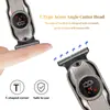 Venta Directa de Fábrica: Clipper Eléctrico para Tallado de Cabeza de Aceite con Pantalla Líquida, Herramienta Duradera para Cortar el Cabello para Barberos Profesionales