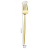 Cuchillo, tenedor y cuchara portugueses de acero inoxidable 304, finos, dorados, para restaurante de hotel de lujo de Amazon, cuchillo y tenedor para carne.