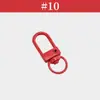 Hebilla de Puerta Giratoria Pintada de Colores Colgante de Joyería DIY Llavero de Metal para Equipaje Accesorio para Muñeca Venta al por Mayor