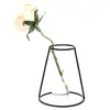 Alambre de Hierro Escandinavo Flores Secas Soporte para Arreglos Florales Jarrón de Metal Adorno Creativo de Escritorio Soporte para Jarrón Móvil Artesanías de Alambre de Hierro
