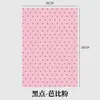 Papel de embrulho para buquê série poá estilo coreano 150g papel de embrulho flor poá design DIY papelão rígido arte floral