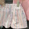 Conjunto de Chaleco para Niño y Niña 2025 Verano Nuevo Estilo Tops sin Mangas para Niños Pequeños y Medianos Shorts Rayados para Bebé Conjunto de Dos Piezas a la Moda