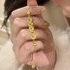 Pulseira Moeda dos Cinco Imperadores Gelo Triturado Estilo Chinês Novo Retrô Olho de Gato Nafu Temperamento Antigo Médio Contas Retráteis Joia de Mão Exquisita