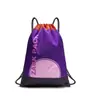 Zackpack Esportivo Impermeável Pano Oxford Cordão Bolsa com Logotipo Impresso Mochila Nylon Outdoor Bolso com Cordão Mochila