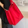 Bolsa de Grande Capacidade para Mulheres 2026 Nova Moda Versátil Bolsa de Lona para Mulheres Estilo Ins Estudante Universitário Aula Bolsa de Ombro Saco