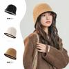 Gorros de Otoño e Invierno para Mujer, Bufanda Linda de Felpa, Calentador de Cuello Integrado Engrosado, Gorro de Felpa para Ciclismo, Gorro Cálido con Protección para los Oídos
