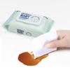 Weierfu toallitas húmedas para bebé con sonido de papel toallitas húmedas para bebé infantil mano boca pedo con tapa recién nacido niños 80 hojas